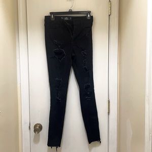 Hollister, blackjack high rise super skinny, size3, jeans